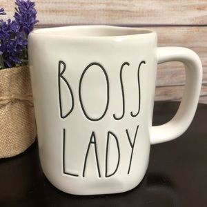 Rae Dunn “BOSS LADY” Oversized Ceramic Mug New